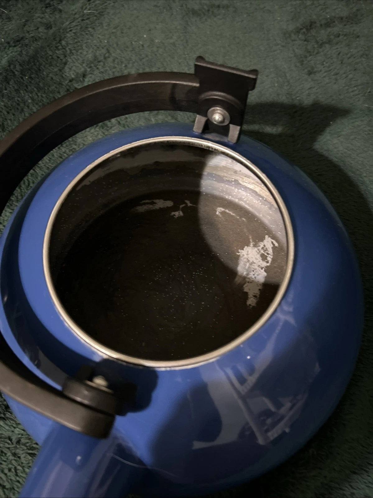 LE CREUSET Zen Tea Kettle Teapot Blue Enamel Retro Style 1.6 US Quarts/1.5 Liter