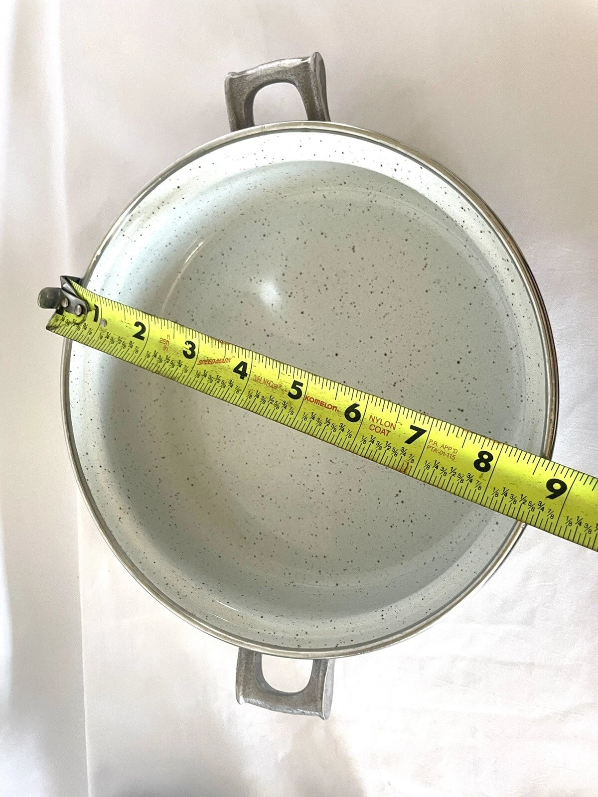 RARE SET - Vintage ASTA Enamel Cookware Teapot, Casserole Pot, & Fondue Set