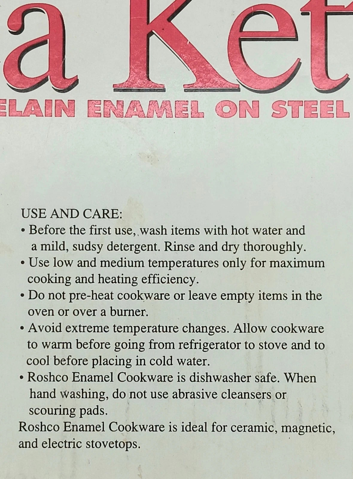 ROSCHO Santa Claus Enamel Whistling Tea Kettle Holiday 3 Quart - NEW