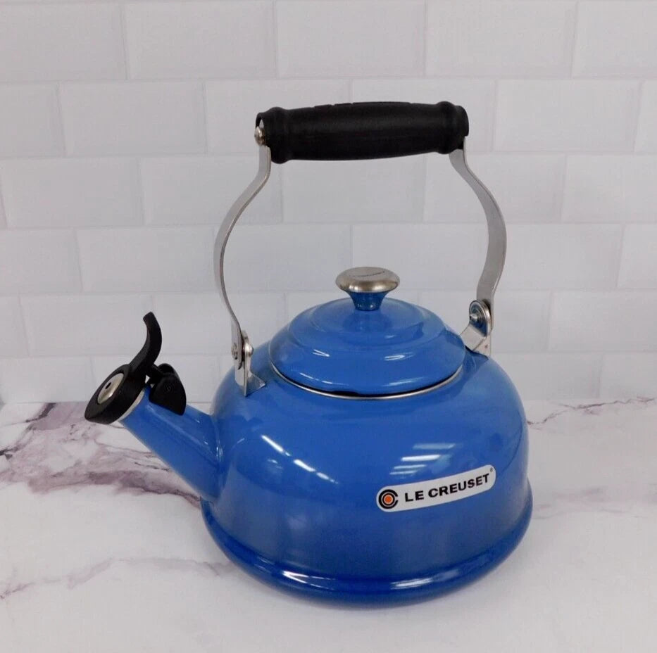 Le Creuset Enamel on Steel 1.7 Quart Whistling Tea Kettle in Marseille - New