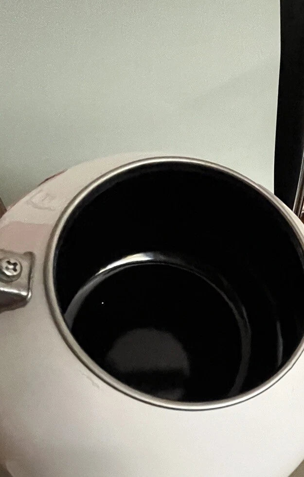 Martha Stewart  Enamel on Steel 2 Quart Christmas Tea Kettle Teapot Dogs As Is