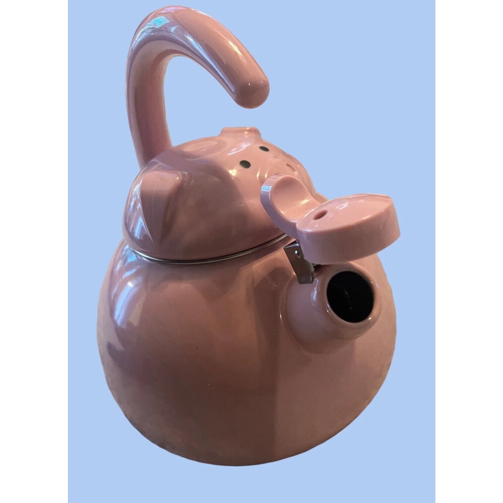 SUPREME HOUSEWARES Gourmet Pink Pig Enamel-on-Steel Whistling Kettle, Never Used