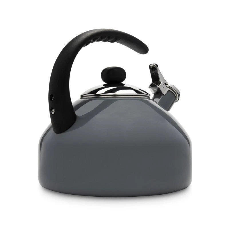 2.8 QT Tea Kettle Stainless Steel Porcelain Enamel Coating Bakelite Handle New