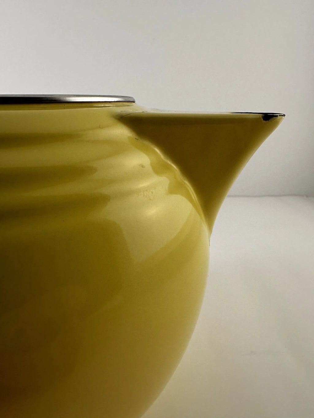 Fiestaware Enamel on Metal Yellow Insulated Teapot By Copco for Homer Laughlin