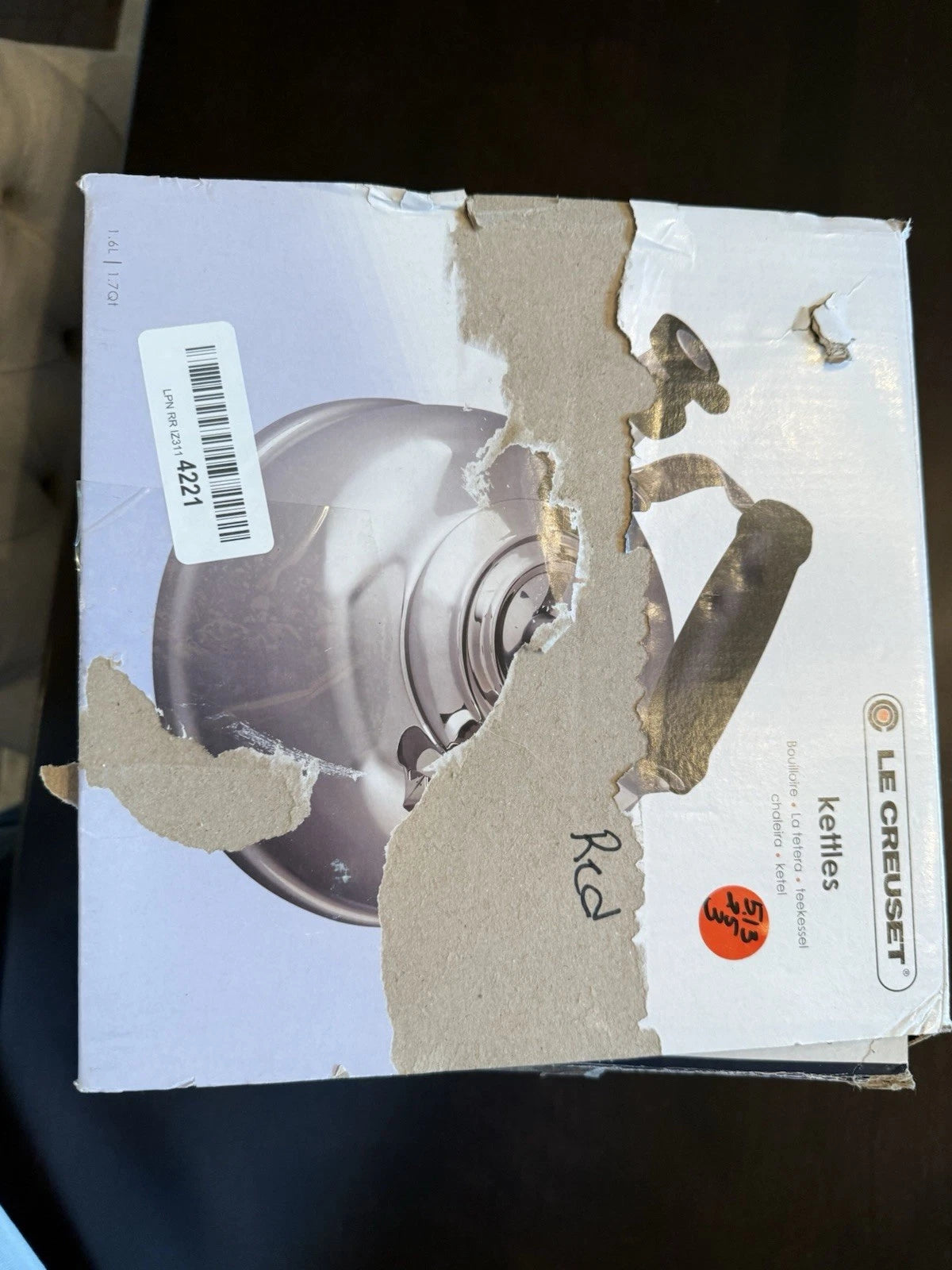 Le Creuset Classic Enamel on Steel 1.7 Qt. Whistling Tea Kettle - Cerise