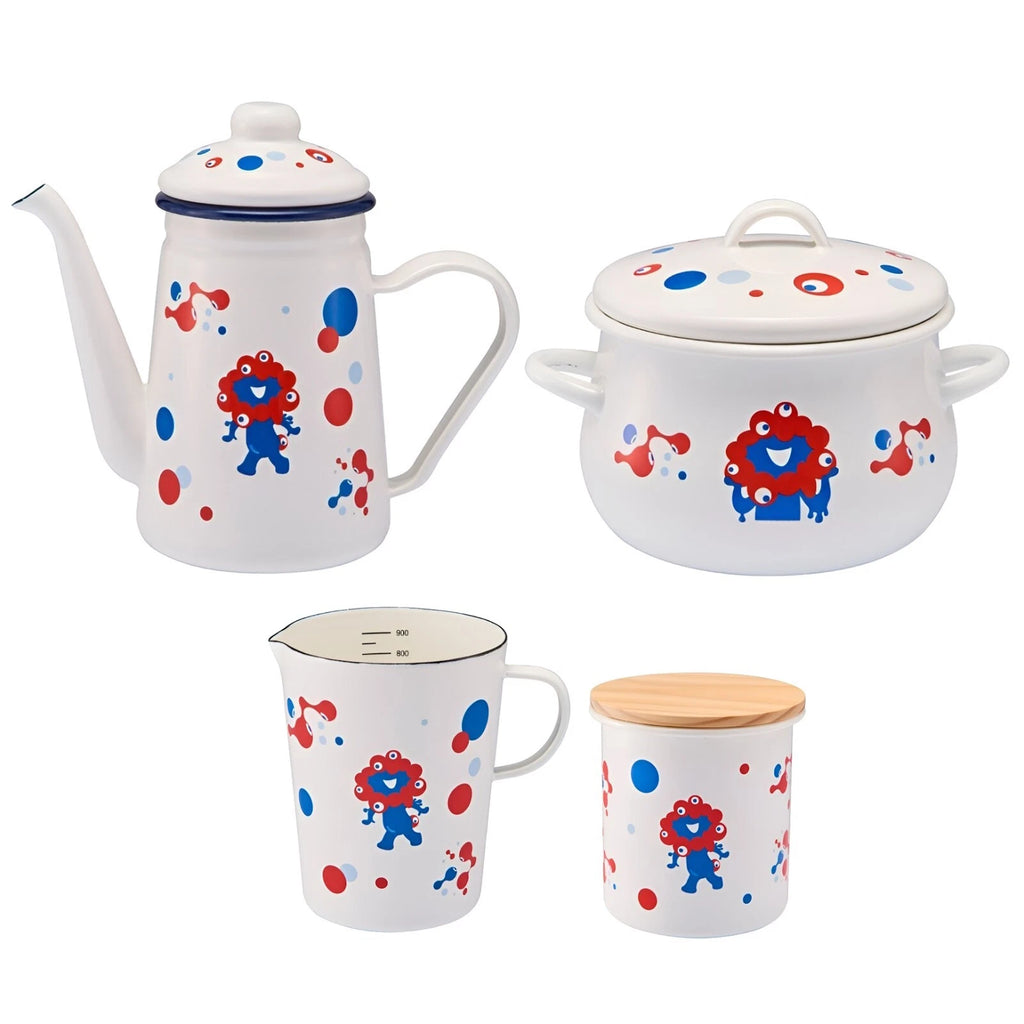 EXPO 2025 Oficial Goods MYAKU-MYAKU Enamel Polka Dots Cafe Pot etc. JAPAN NEW