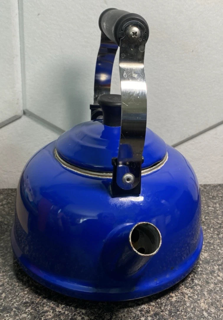 Le Creuset Enamel on Steel Classic Whistling Kettle Cobalt Blue 1.7qt No Whistle