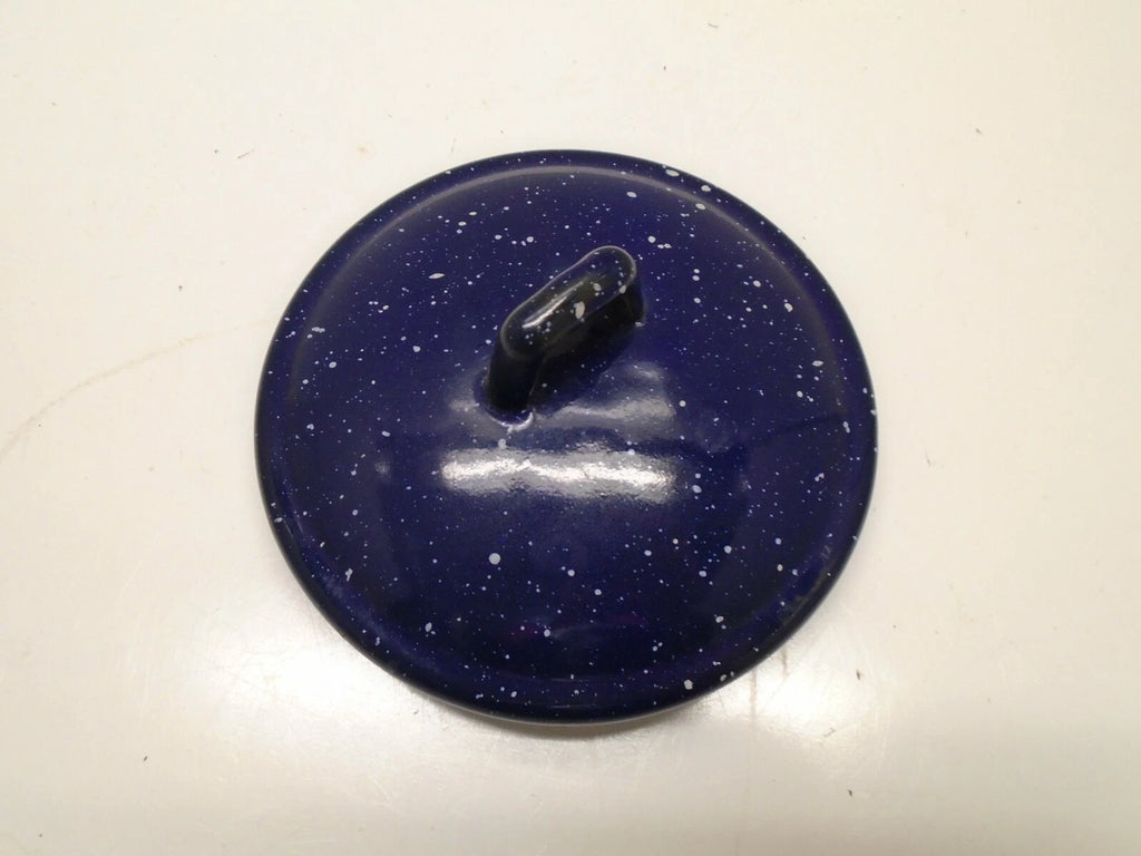 Vintage Dark BLUE GRANITEWARE Enamelware Enamel Coffee Tea Pot 12" Tall