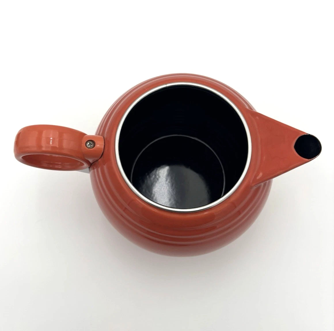 FIESTAWARE Persimmon Enamel on Metal Teapot by COPCO