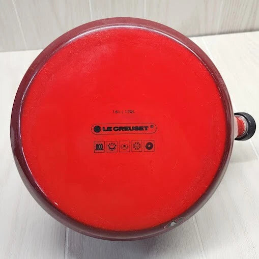 Le Creuset Whistling Tea Kettle Teapot Red Gradient Ombre 1.7 Qt 1.6L READ
