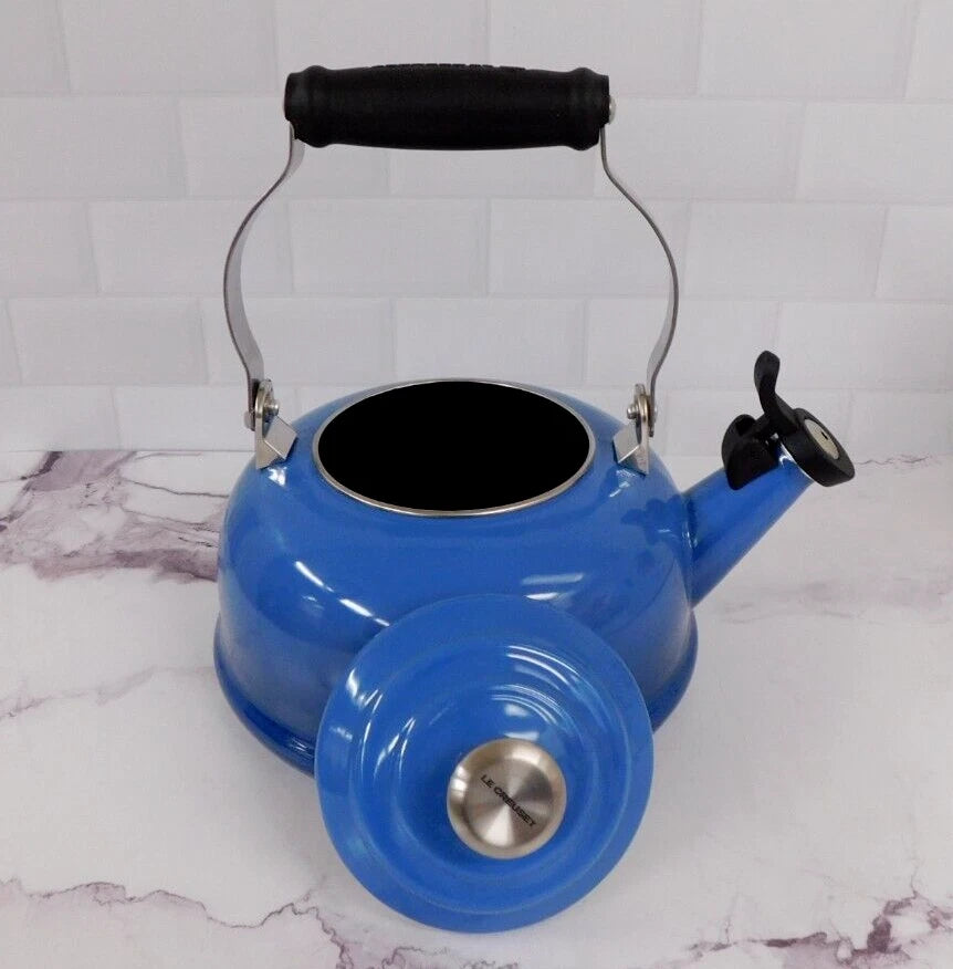Le Creuset Enamel on Steel 1.7 Quart Whistling Tea Kettle in Marseille - New