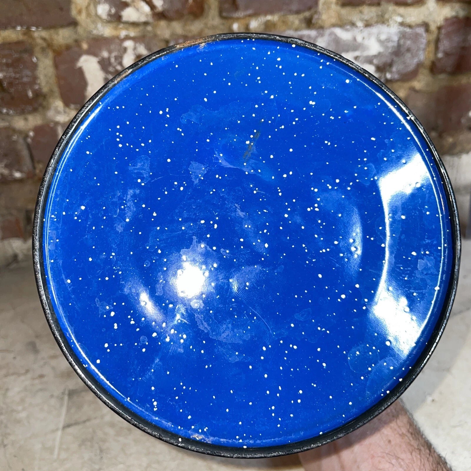 Enamelware Graniteware Blue Speckled Coffee Pot Cooking Camping Teapot