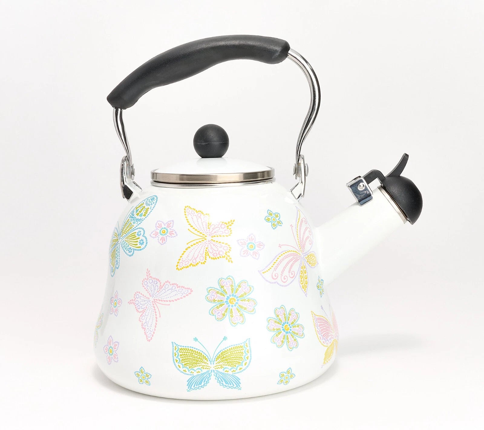 Temp-tations 2.3-qt Enamel on Steel Tea Kettle Model K85319