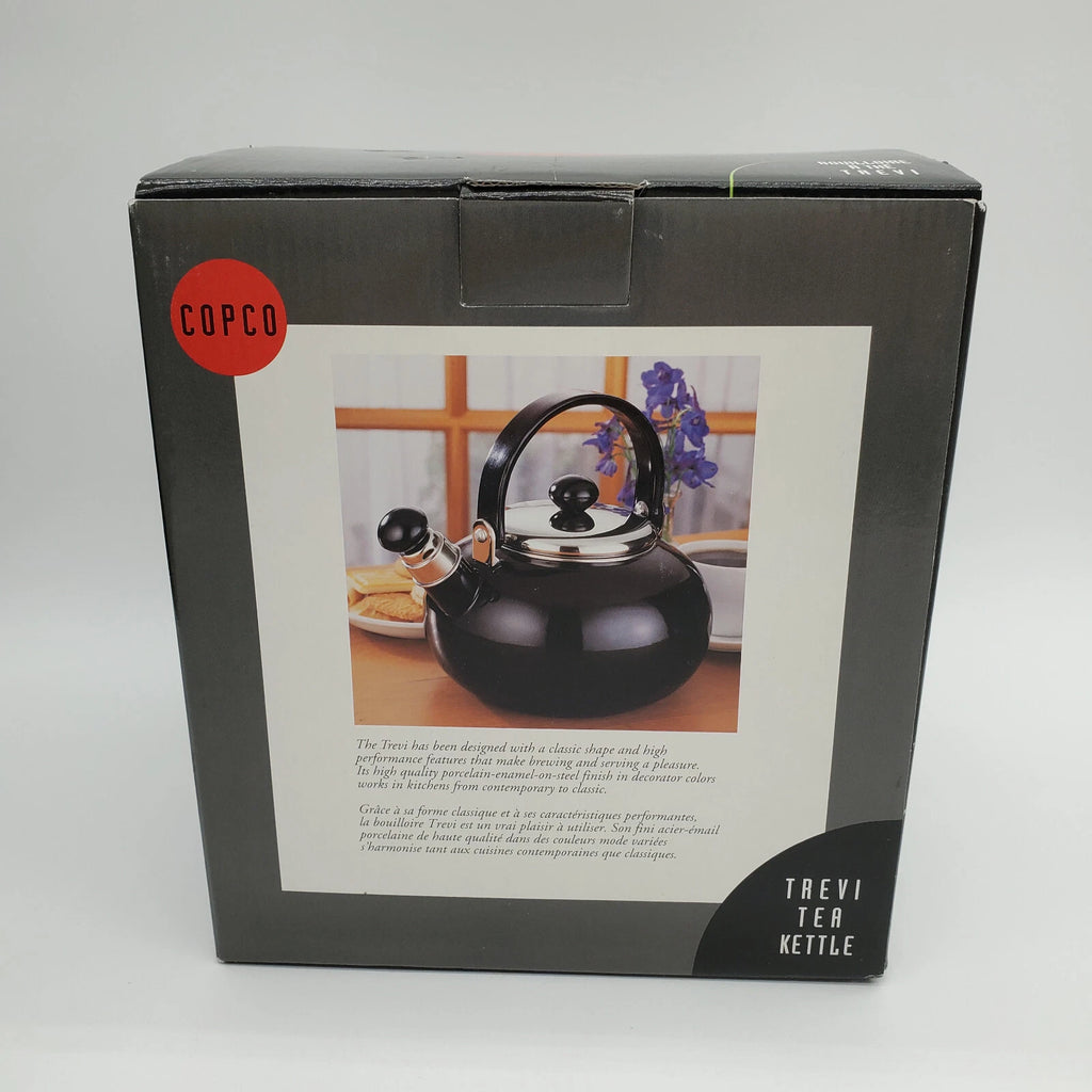 Copco Trevi Whistling Tea Kettle Black 2.5 Quart