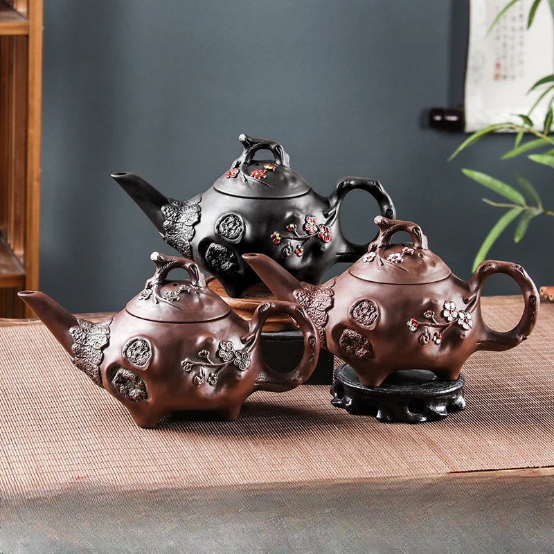 Yixing Purple Clay Pot Long Mouth for Spring Pot Teapot Ceramic Kung Fu Tea Set
