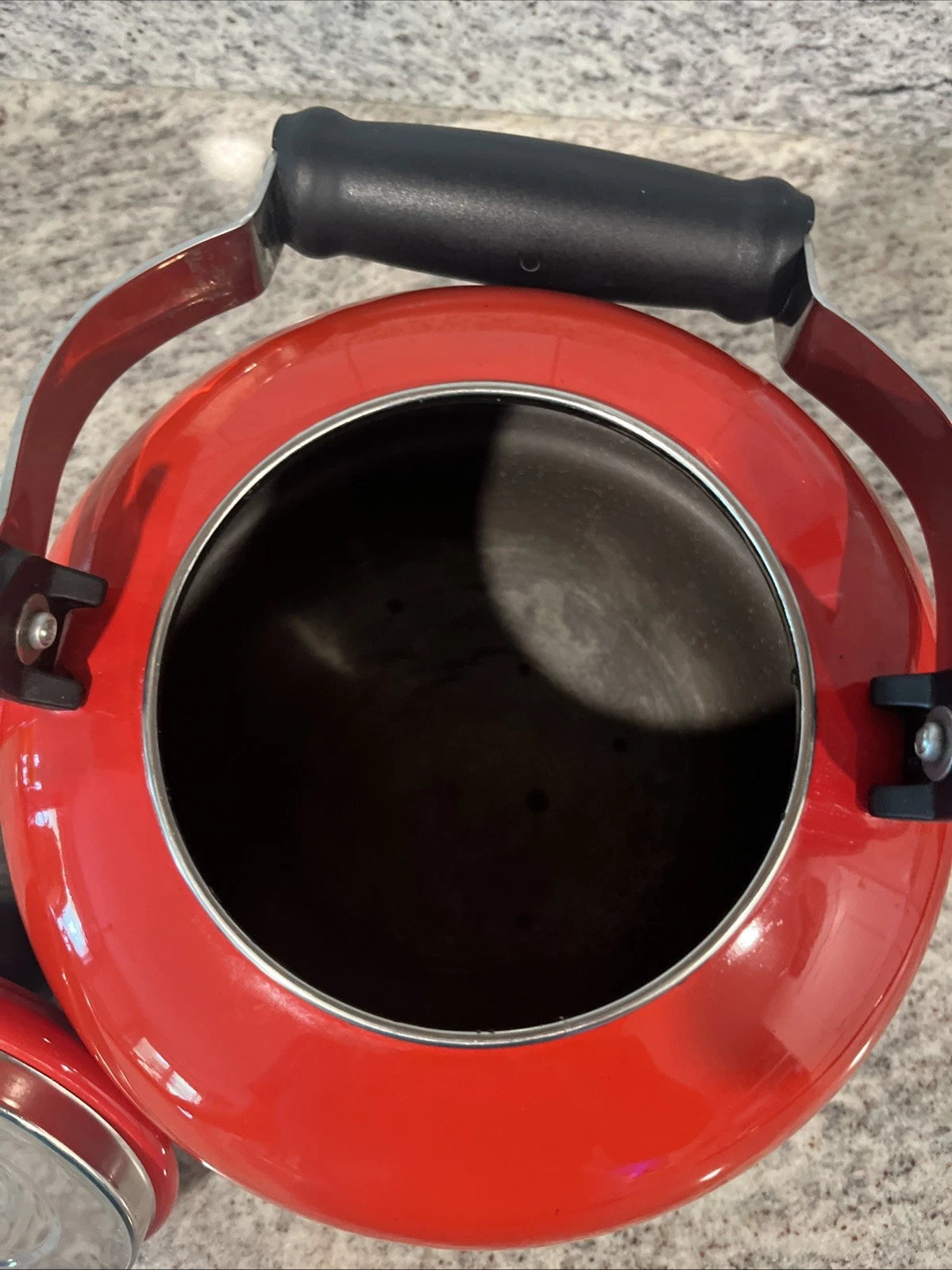 Le Creuset Classic Tea Kettle Teapot Enamel Ombre Cerise Red 1.7qt