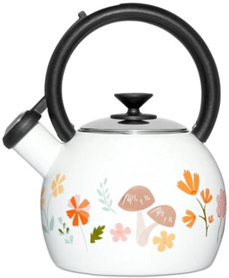 Martha Stewart Tea kettle,The Harvest Collection, Enamel On Steel / 1.4 Quart