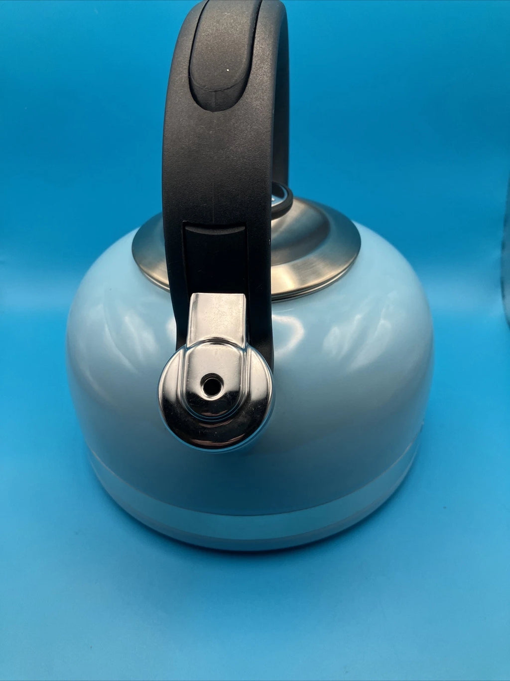 Kitchen Aid 2 Quart Empire Red Enamel Tea Kettle Whistling Stove Top