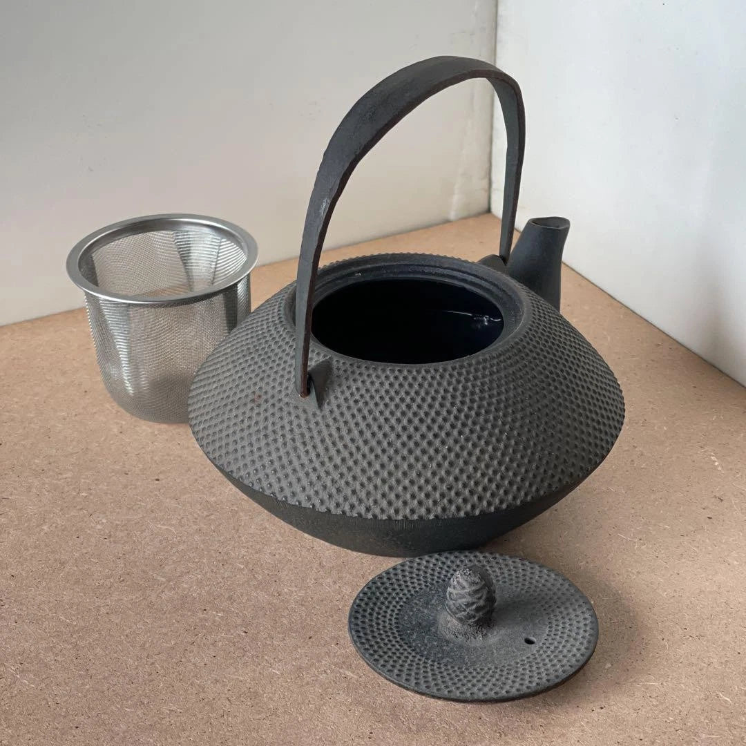 Nanbu Ironware Casting Artist Iwashimizu Hisao Iron Teapot Inner Enamel Finish