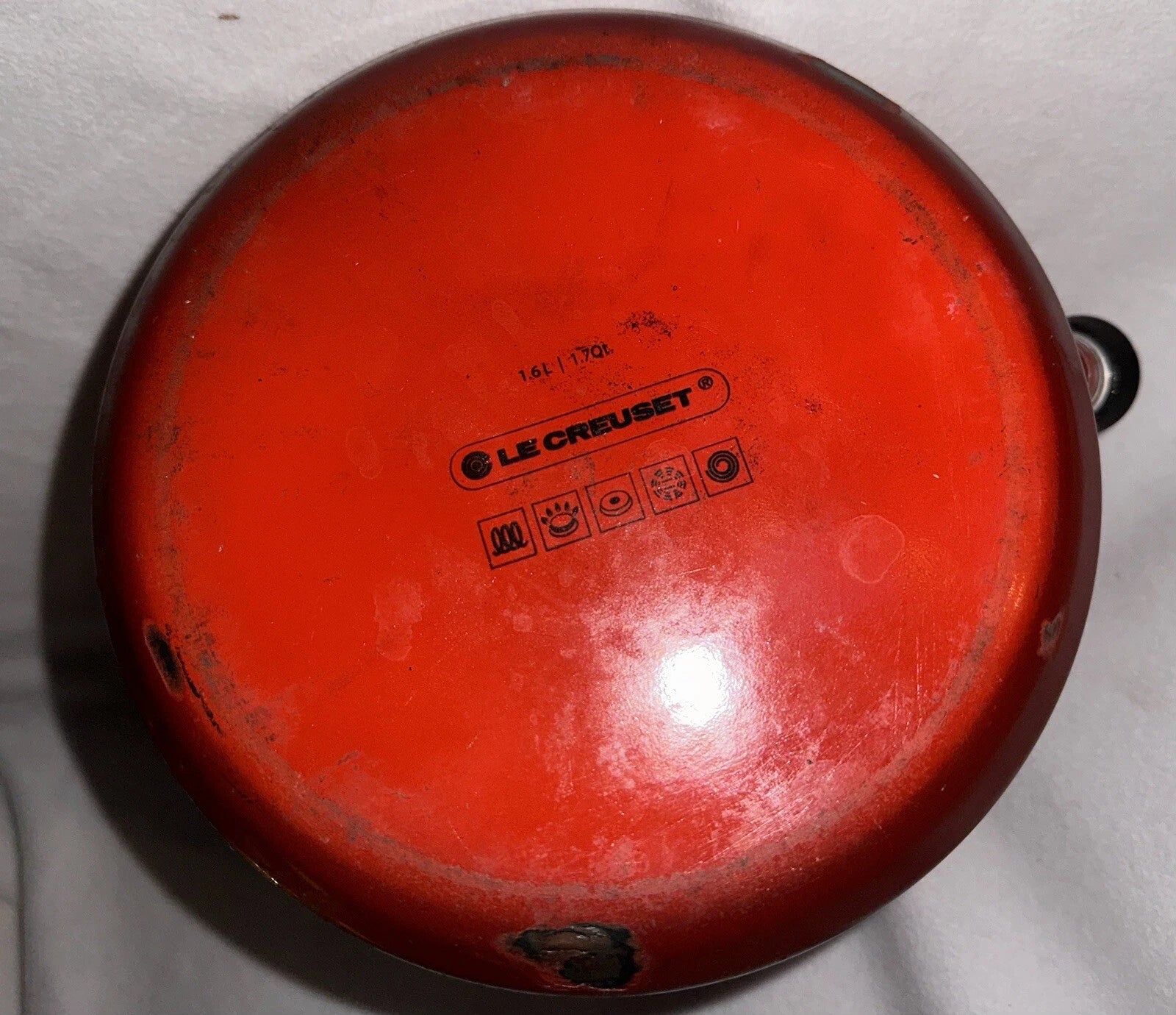 Le Creuset Classic Whistling Tea Kettle Teapot Enamel Cerise Red 1.7qt