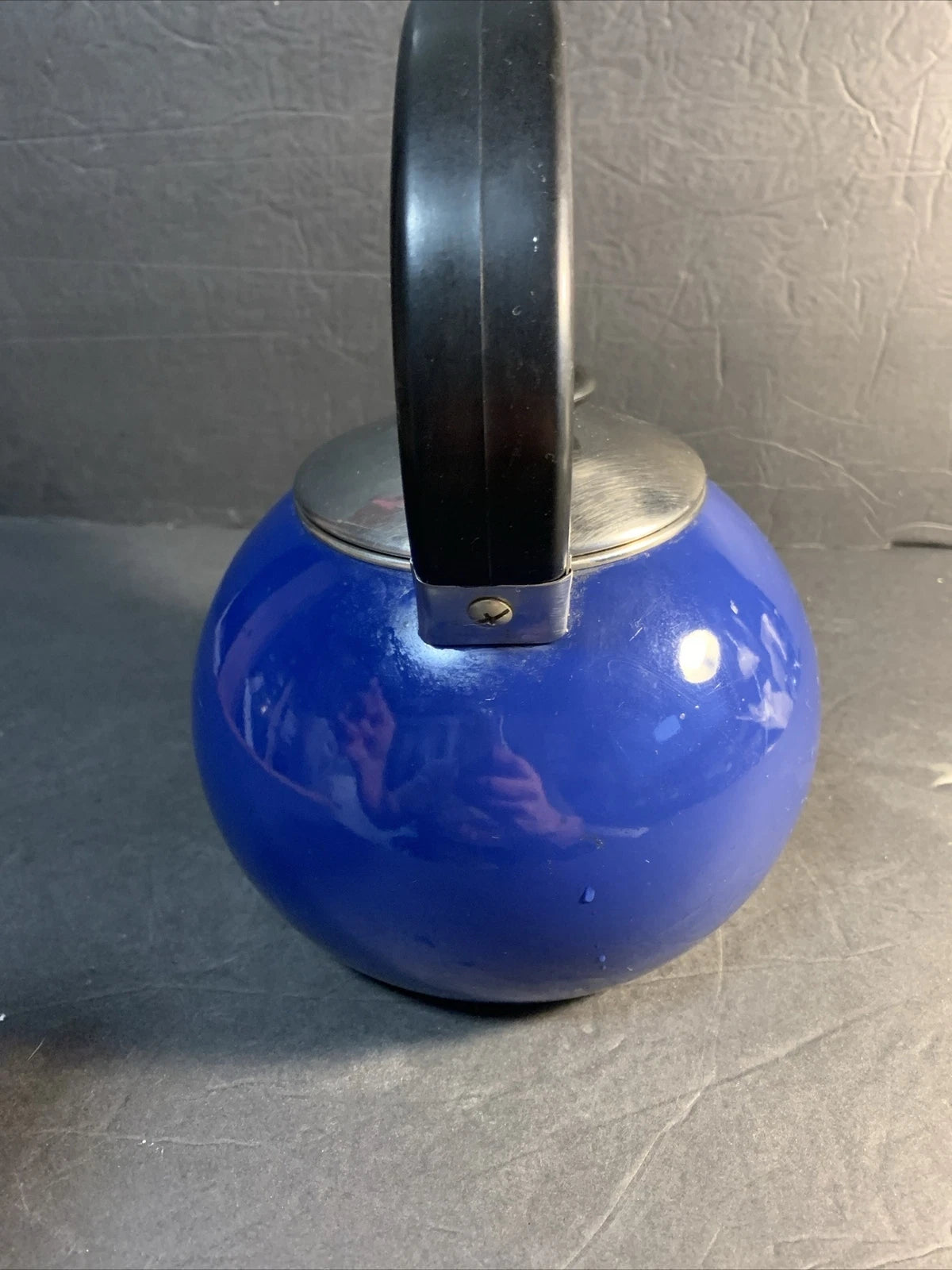 COPCO? 2.27 QT (8 cups) Whistling Tea Pot Kettle Blue Very Clean Inside