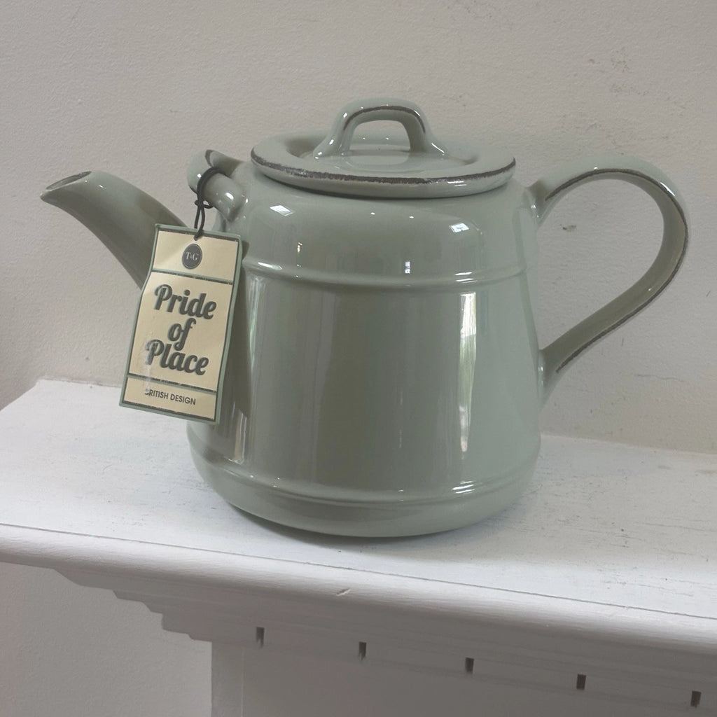 T&G Pride of Place British Design Light Green Teapot NWT