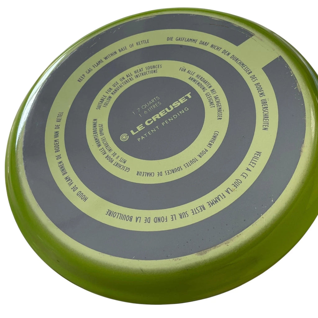 Le Creuset Enamel Tea Kettle Green Ombre Whistling 1.7 Quart Discontinued Color