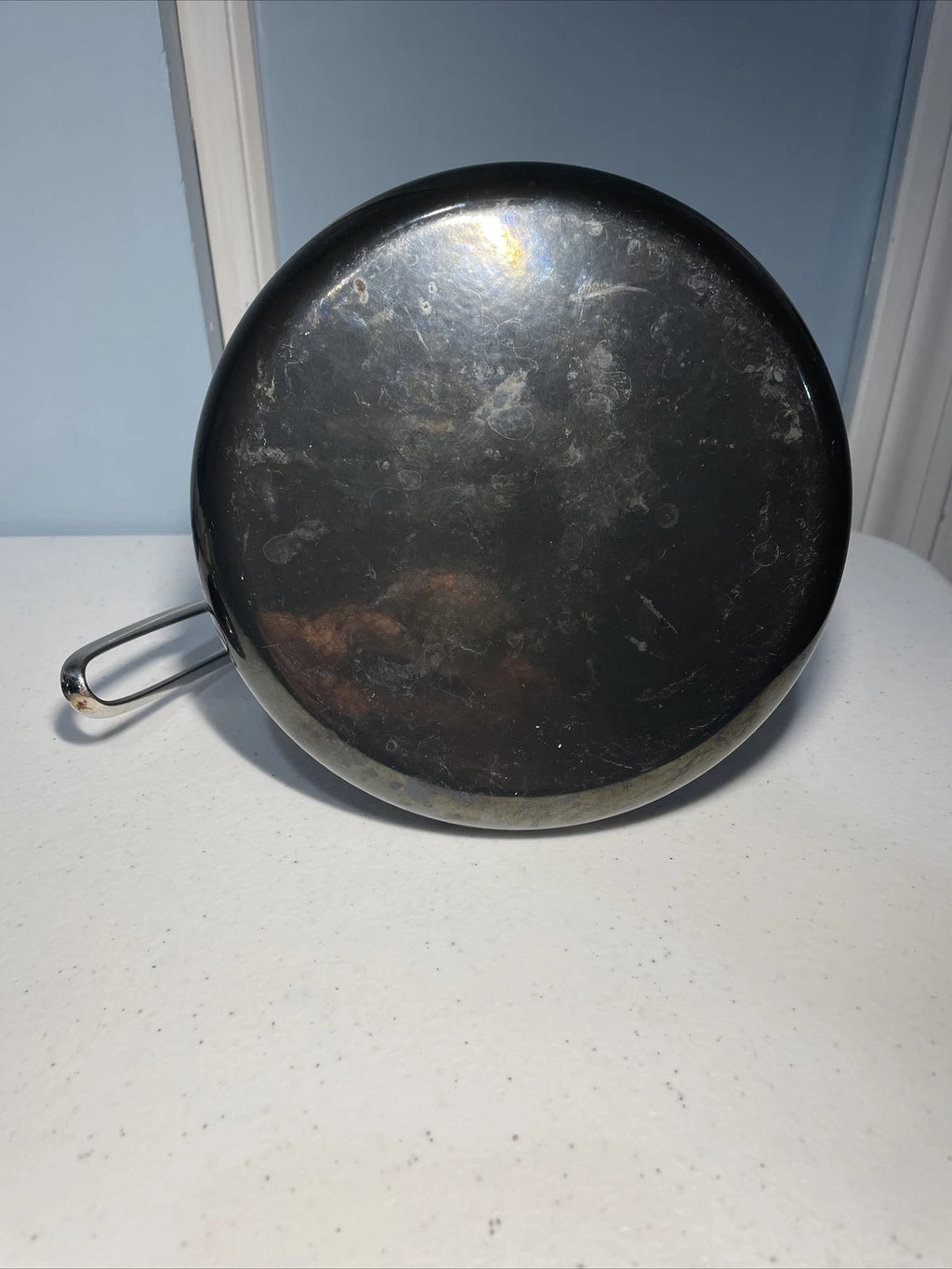 CHANTAL Vintage 1980s Retro TEA KETTLE 1.7 Quart Dark Green  Enamel-On-Steel