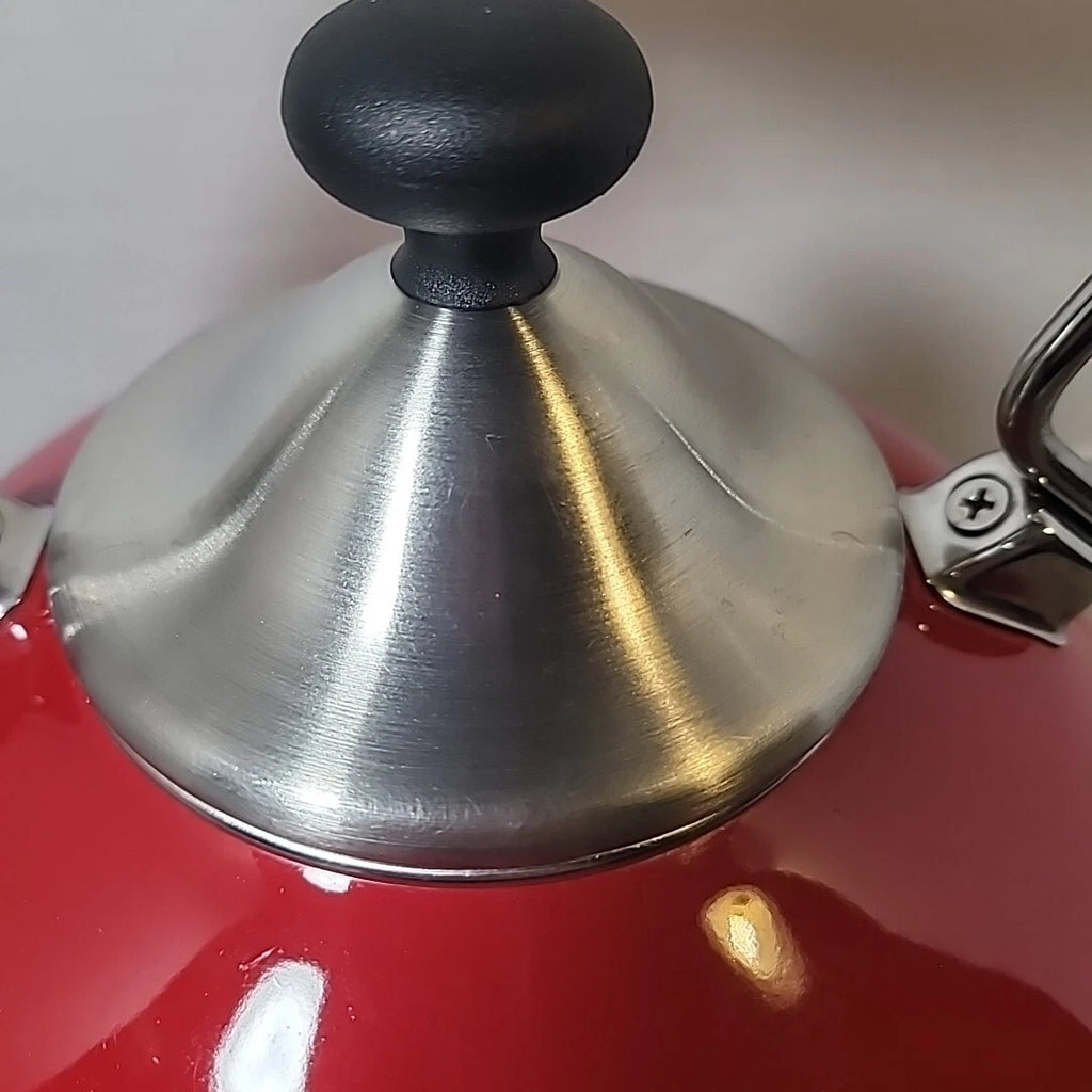Chantal Enamel on Steel 1.7 Quart Vintage Kettle, Chili Red-Excellent Condition