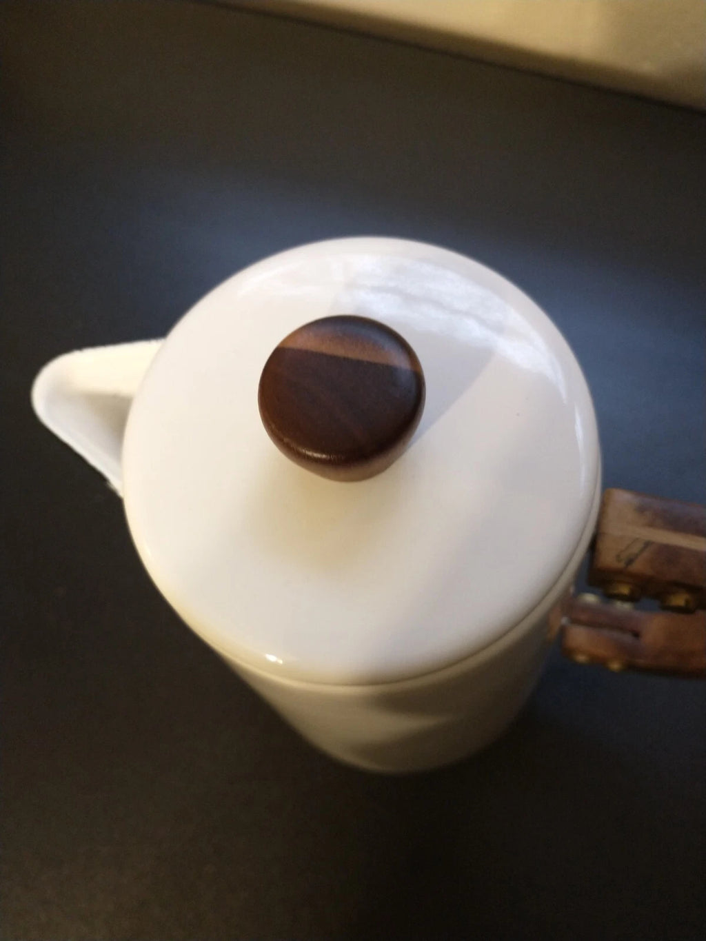 Hearth And Hand Magnolia White Enamel 6 Cup Coffee Teapot