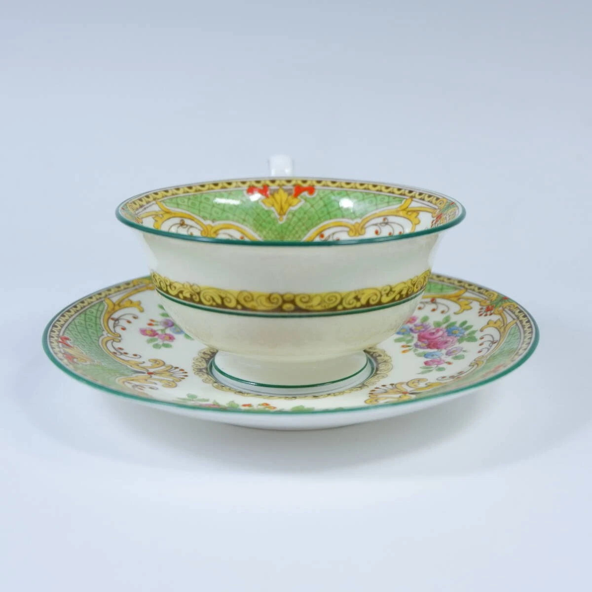 Wedgwood Poldhu Cup Saucer Tea Pot Handmade Geometric Pattern Used