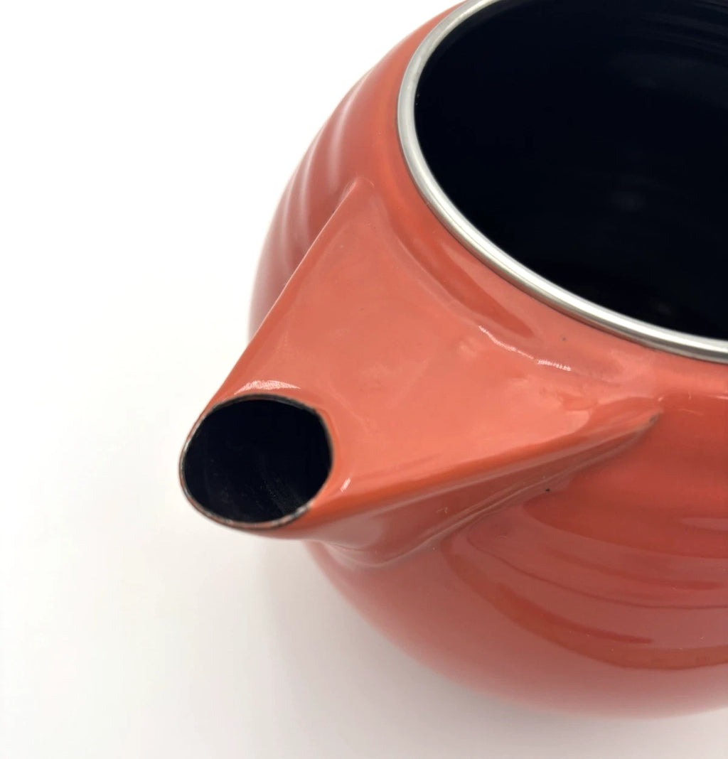FIESTAWARE Persimmon Enamel on Metal Teapot by COPCO