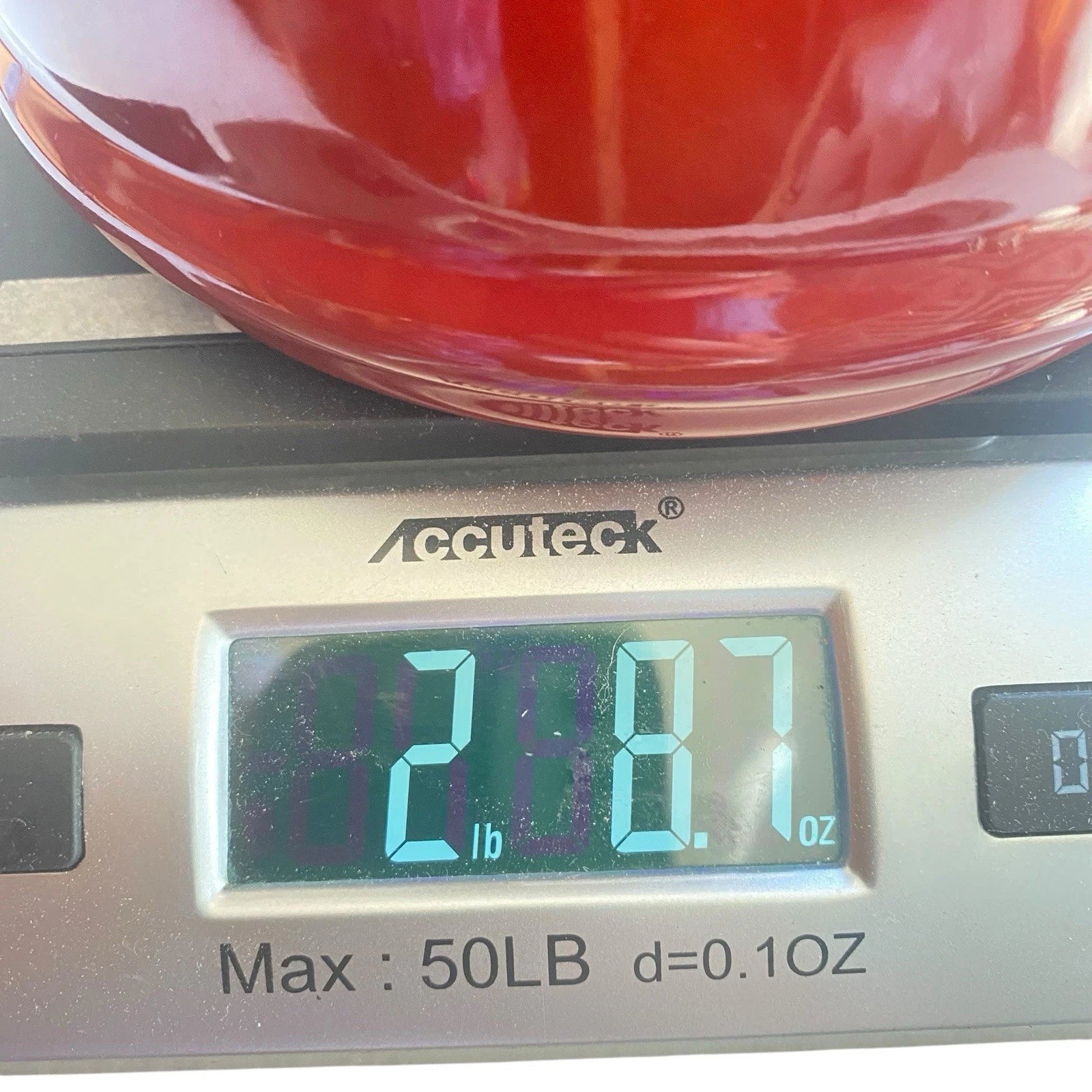 Le Creuset 1.25 Qt / 1.1 L Whistling Kettle Teapot Red Ombre Flame Enamel Cerise