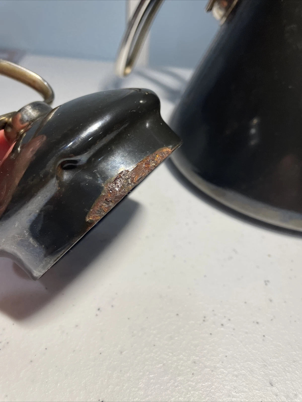 CHANTAL Vintage 1980s Retro TEA KETTLE 1.7 Quart Dark Green  Enamel-On-Steel