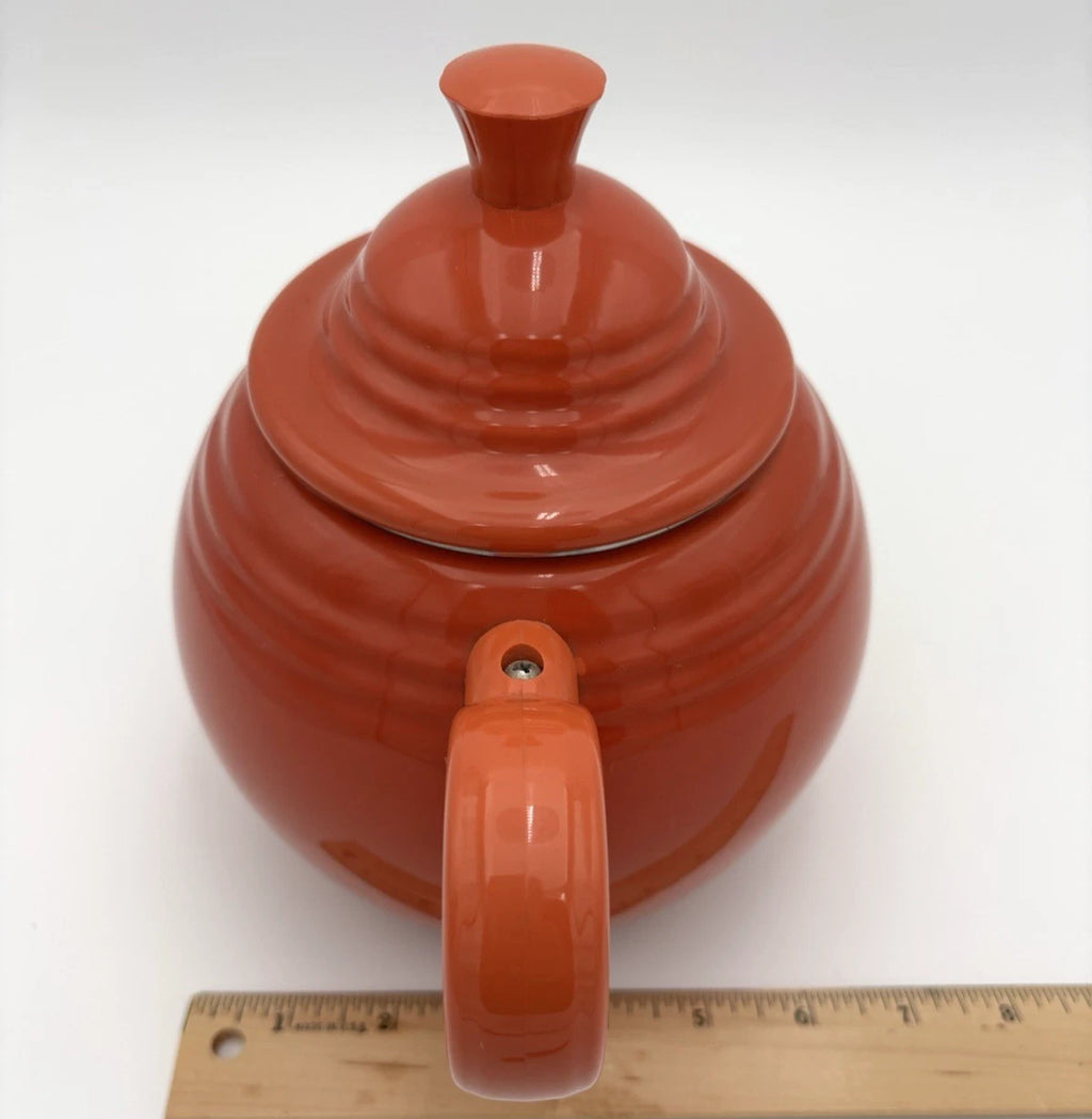 FIESTAWARE Persimmon Enamel on Metal Teapot by COPCO