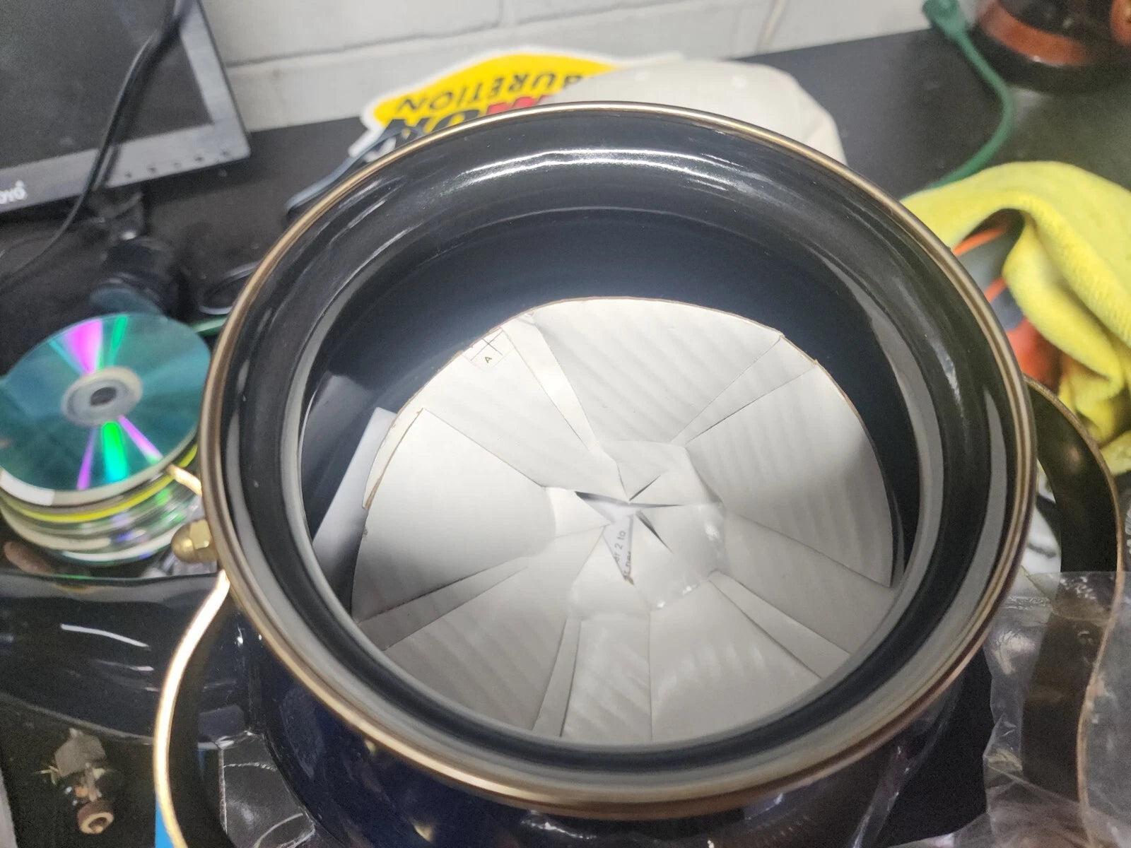 NEW OLD STOCK Vintage Wear-Ever Porcelain Over Steal Tea Kettle Model 83302