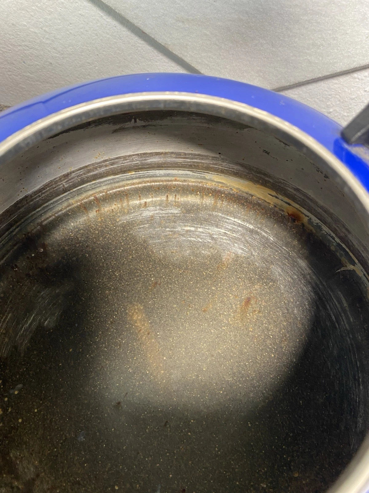 Le Creuset Enamel on Steel Classic Whistling Kettle Cobalt Blue 1.7qt No Whistle