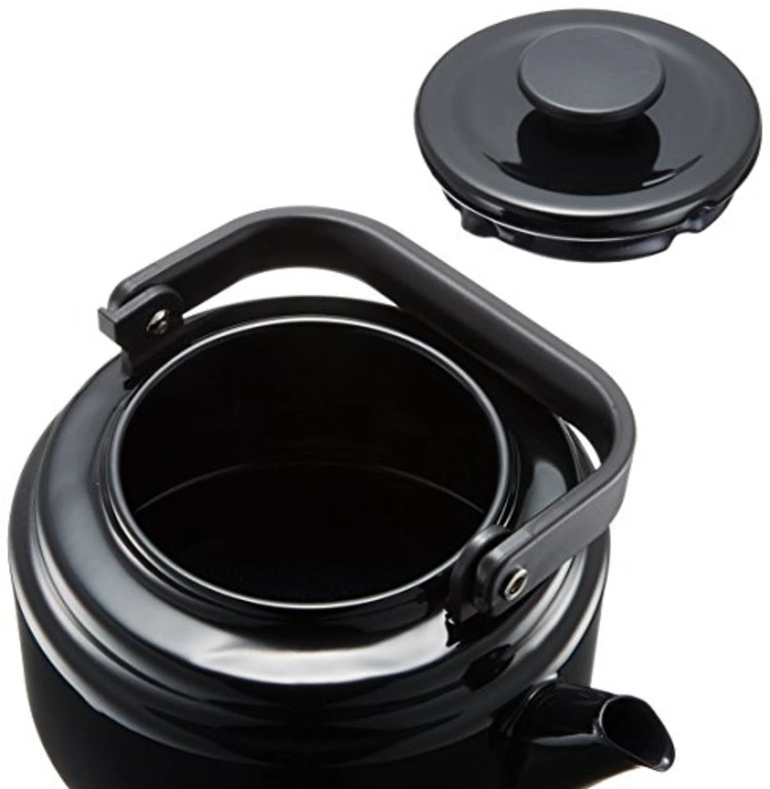 Enamel Kettle Noda Horo Japan Enameled AM Teakettle 2L AM-20K Black F/S w/Track#