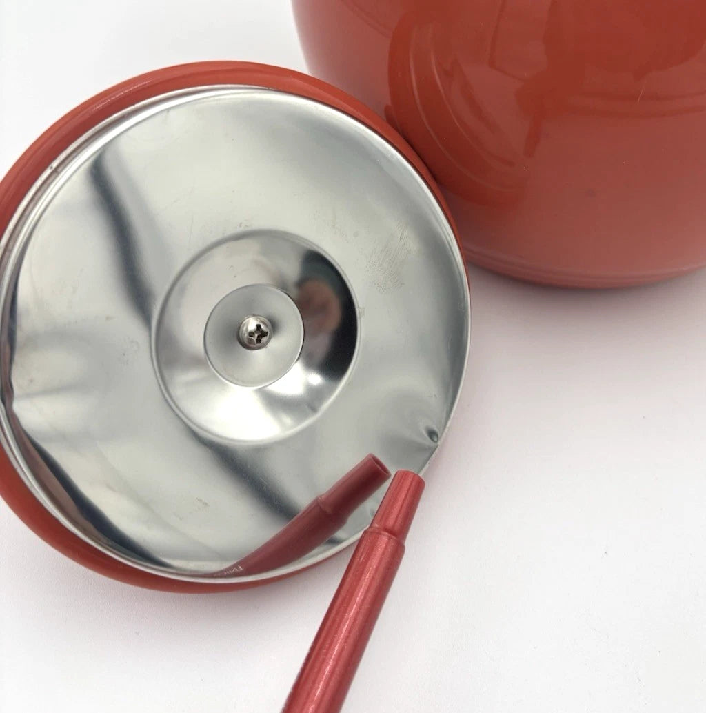 FIESTAWARE Persimmon Enamel on Metal Teapot by COPCO