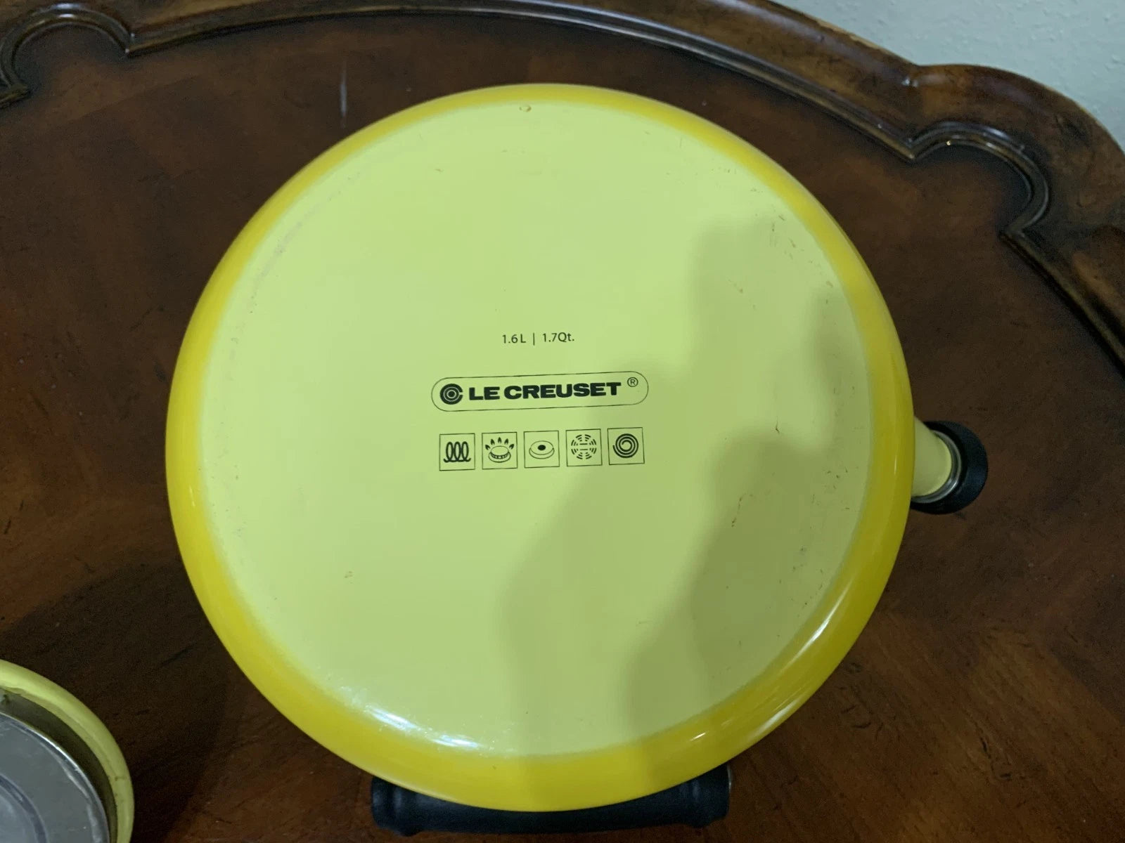 Le Creuset Enamel Yellow 1.7 qt Classic Whistling Tea Kettle