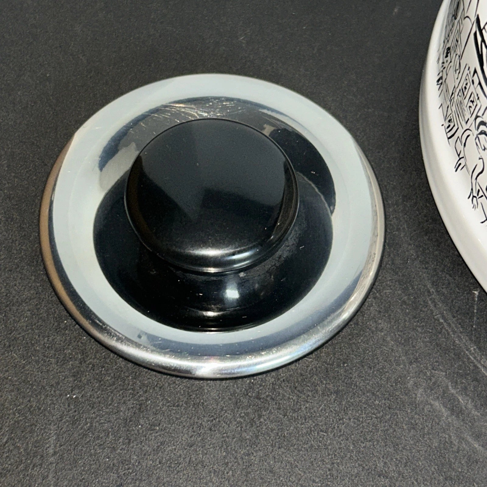 Vintage Mikasa Enamelware Parisian Scenes Whistling Tea Kettle