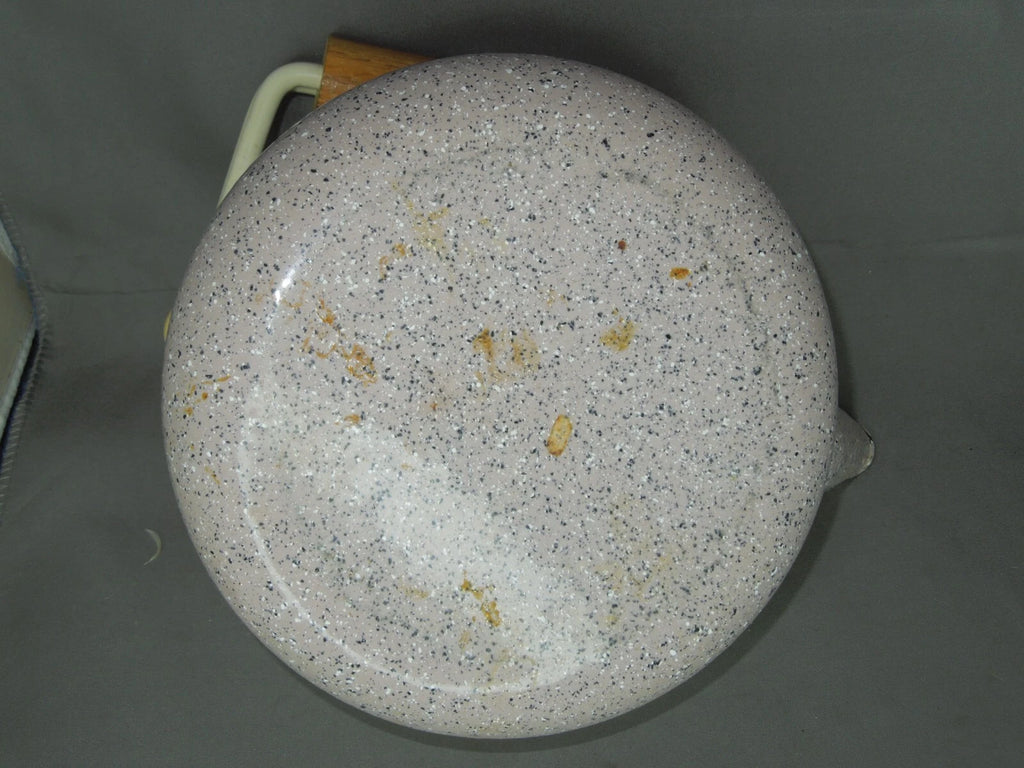 Vintage Granite / Enamel Ware purple Gray Speckled Coffee / Tea Pot Kettle 6”