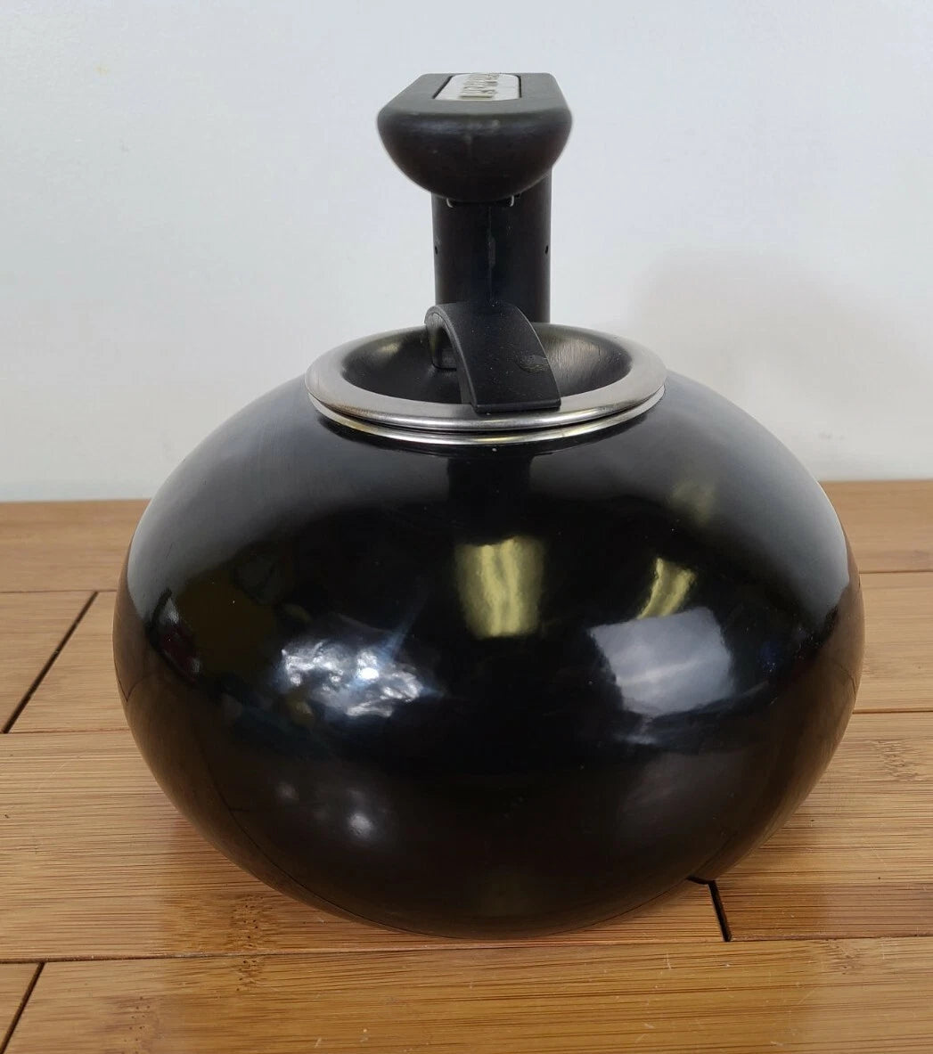KitchenAid ~ 2 Qt/1.9L ~ Black Enamel ~  Whistling Teapot ~ Tea Kettle
