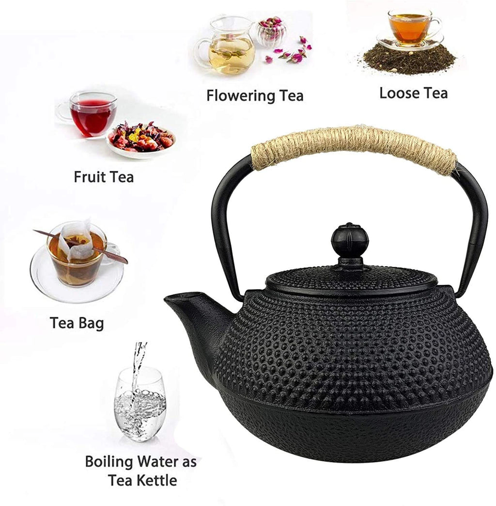 Stylish Iron Teapot, No Enamel, Perfect for Supplementing Your Iron, Compatible