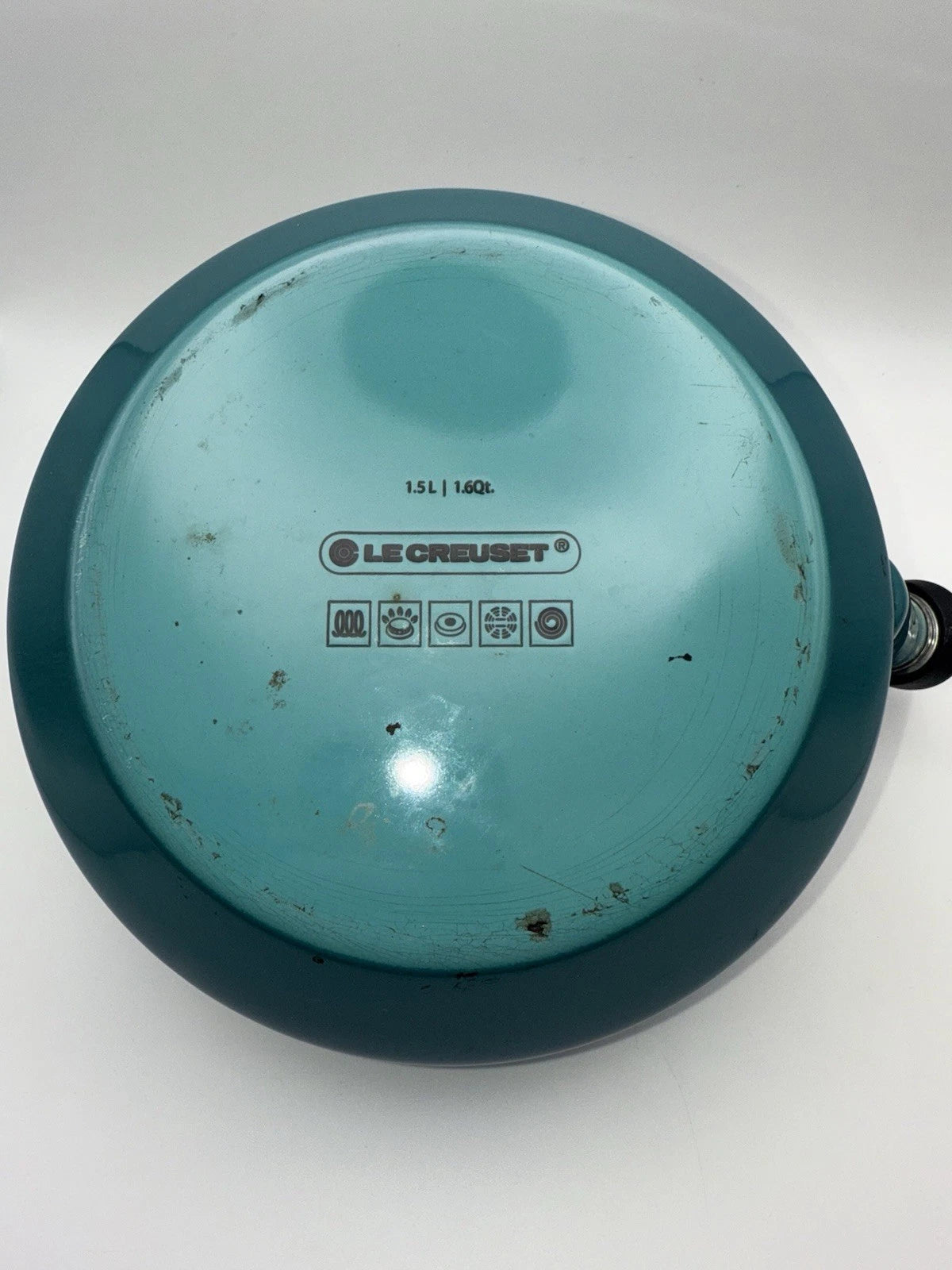 Le Creuset Light Ombre Blue ZEN Tea Kettle - 1.5 liter or 1.6 quart - Whistling