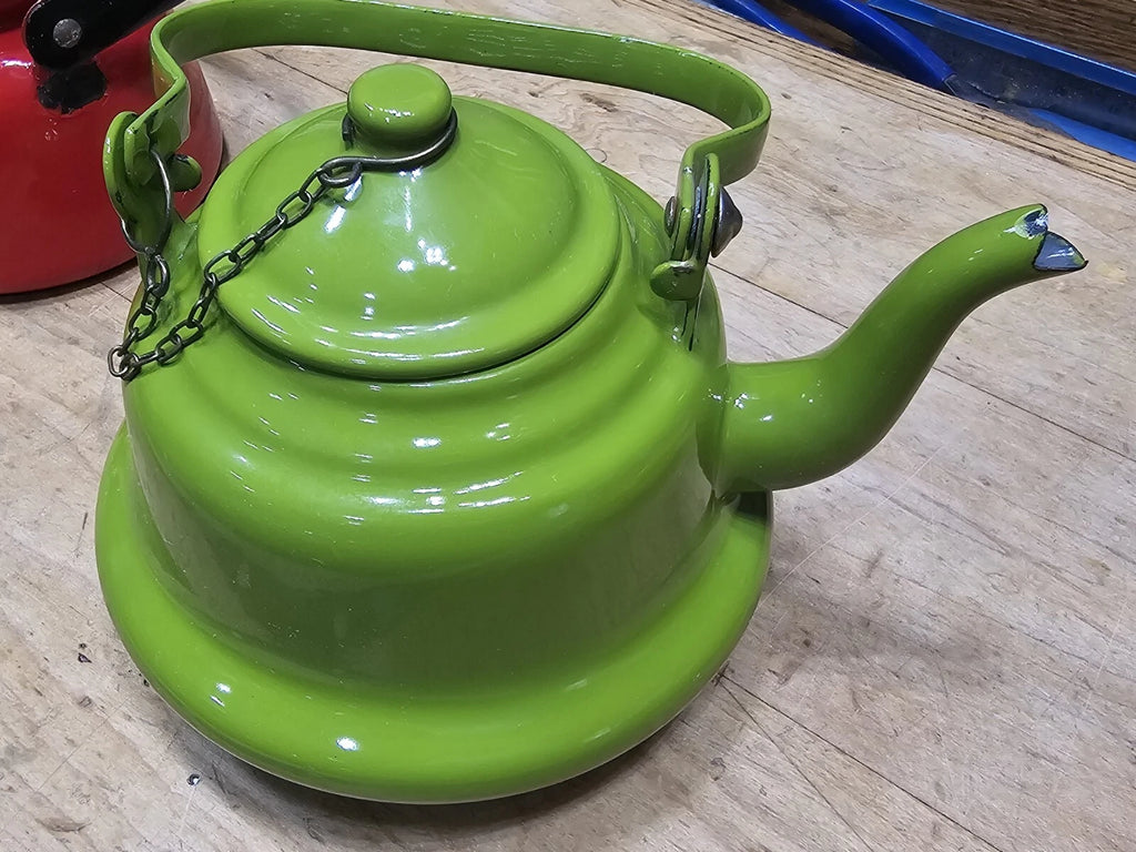 Lot Of 3 Cousances Teapots & BOWL Red & Orange Beautiful Similar To Le Creuset