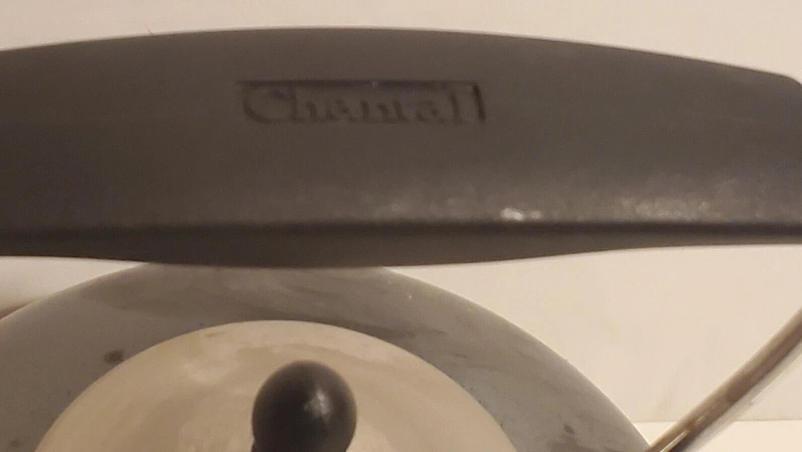 CHANTAL WHISTLING TEA KETTLE WHISTLER BLACK ENAMEL STAINLESS STEEL BLUE INTERIOR