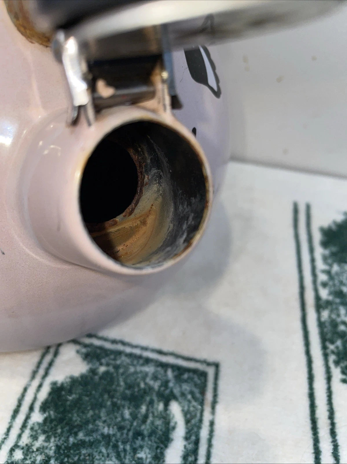 Vintage Kamenstein Pink Pig Whistling Teapot Tea Kettle Needs TLc