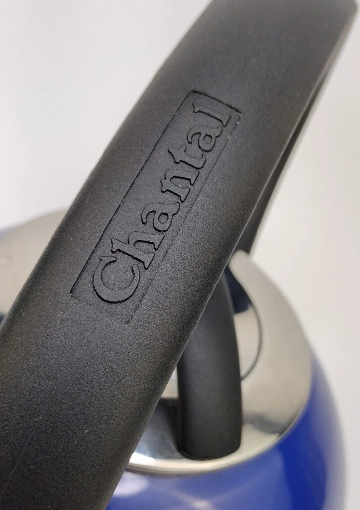 Chantal Enamel On Steel Cobalt Blue Loop Whistling Teakettle Tea Kettle