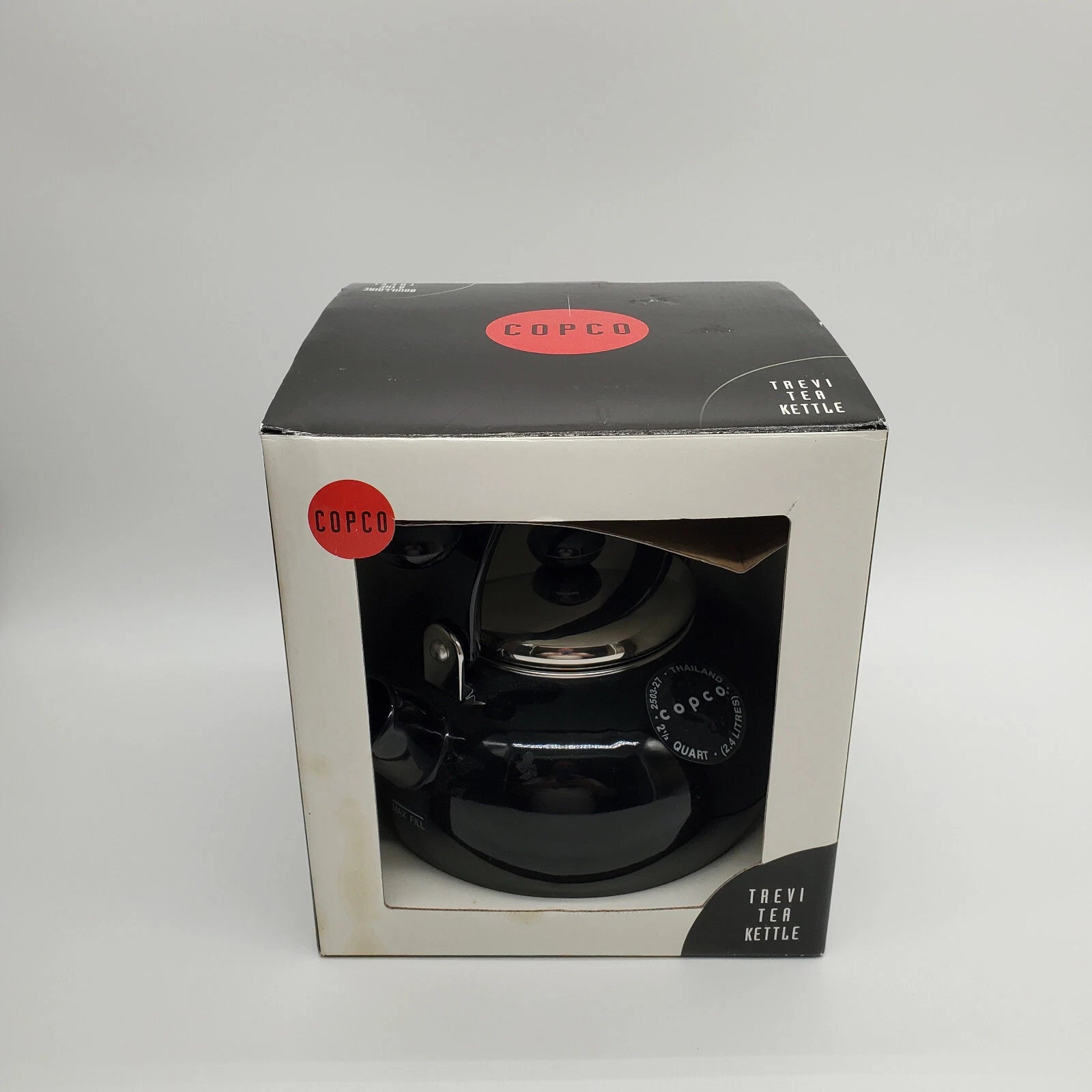 Copco Trevi Whistling Tea Kettle Black 2.5 Quart